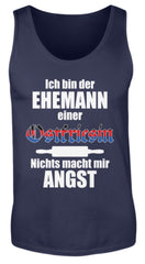 Zeigt lustiger spruch ehemann einer ostfriesin herren tanktop in Farbe Black