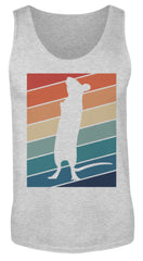 Zeigt ratten vintage motiv retro chic fur rattenhalter herren tanktop in Farbe Black