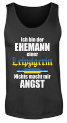 Lustiger Spruch | Ehemann Leipzigerin | Herren Tank Top in Black in Größe S