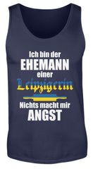 Zeigt lustiger spruch ehemann leipzigerin herren tanktop in Farbe Black