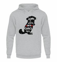 Zeigt chinchillas cooler spruch geschenk unisex kapuzenpullover hoodie in Farbe Sportgrau Heather