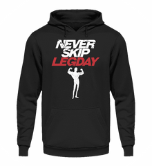 Zeigt chicken legs never skip legday unisex kapuzenpullover hoodie in Farbe Burgundy