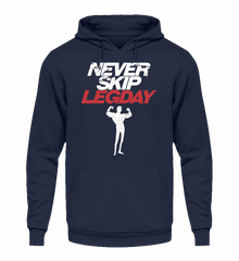 Zeigt chicken legs never skip legday unisex kapuzenpullover hoodie in Farbe Burgundy
