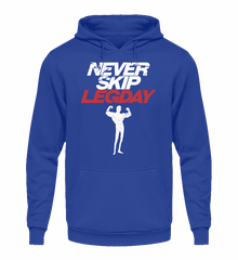 Zeigt chicken legs never skip legday unisex kapuzenpullover hoodie in Farbe Jet Black