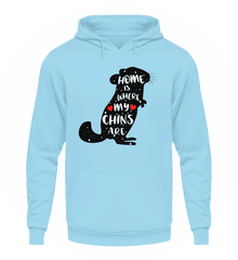 Zeigt chinchillas cooler spruch geschenk unisex kapuzenpullover hoodie in Farbe Sport Grau