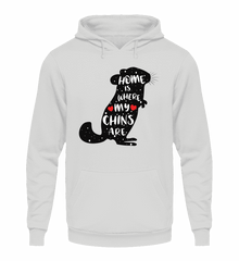 Zeigt chinchillas cooler spruch geschenk unisex kapuzenpullover hoodie in Farbe Sport Grau