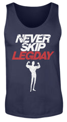 Zeigt chicken legs never skip legday herren tanktop 1 in Farbe Black
