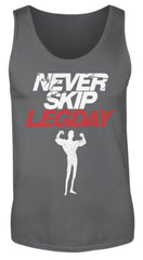 Zeigt chicken legs never skip legday herren tanktop 1 in Farbe Black