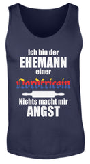 Zeigt lustiger spruch ehemann nordfriesin herren tanktop in Farbe Black