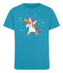 Zeigt dab einhorn dabbing unicorn kinder organic t shirt in Farbe French Navy