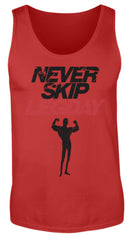 Zeigt chicken legs never skip legday herren tanktop 2 in Farbe White