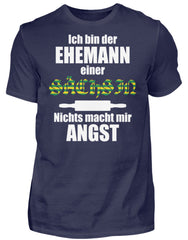Zeigt lustiger spruch ehemann einer sachsin herren shirt in Farbe Black