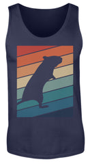 Zeigt gerbil owner gift retro vintage herren tanktop in Farbe Black