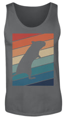 Zeigt gerbil owner gift retro vintage herren tanktop in Farbe Black