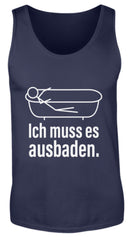 Zeigt lustiger spruch ich muss es ausbaden herren tanktop in Farbe Black