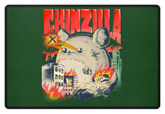 Zeigt chinchillas saying chinzilla fussmatte in Farbe Brown