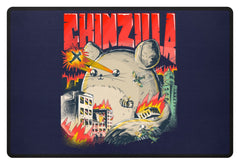 Zeigt chinchillas saying chinzilla fussmatte in Farbe Bottle Green