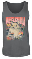 DEGUZILLA | Lustiges Degu-Monster | Herren Tank Top in Charcoal (Solid) in Größe S