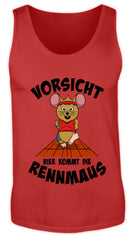 Motiv für Läufer Sprinter Marathoni | Herren Tank Top in Red in Größe S