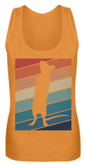 Zeigt ratten vintage motiv retro chic fur rattenhalter frauen tanktop 1 in Farbe Pinky