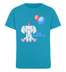 Zeigt kindergeburtstag mein geburtstag kinder organic t shirt in Farbe Lavendel