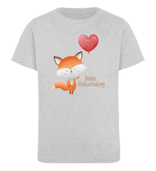 Zeigt fuchs kindergeburtstag mein geburtstag kinder organic t shirt in Farbe Bright Orange
