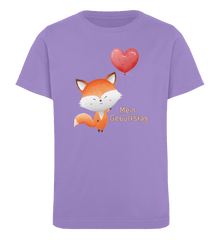 Zeigt fuchs kindergeburtstag mein geburtstag kinder organic t shirt in Farbe Bright Orange