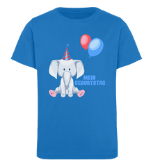 Zeigt kindergeburtstag mein geburtstag kinder organic t shirt in Farbe Heather Grey