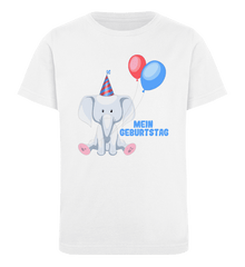 Zeigt kindergeburtstag mein geburtstag kinder organic t shirt in Farbe White