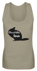 Zeigt chinchillas cooler spruch geschenk frauen tanktop 2 in Farbe White