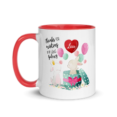 Thanks Bunnys | Zweifarbige Tasse