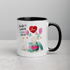 Thanks Bunnys | Zweifarbige Tasse