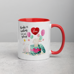 Thanks Bunnys | Zweifarbige Tasse