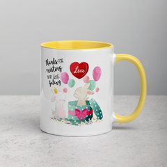 Thanks Bunnys | Zweifarbige Tasse