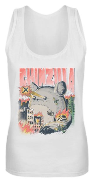 Chinzilla Funny Chinchilla Owners Gift | Frauen Tank Top in White in Größe S
