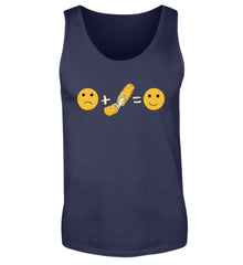 Funny Mozzarella Emotions | Herren Tanktop in Navy in Größe S