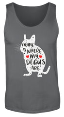Zeigt funny adorable degu saying rodent herren tanktop in Farbe Black