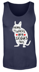 Zeigt funny adorable degu saying rodent herren tanktop in Farbe Black