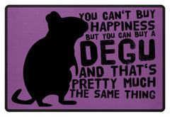 Zeigt funny degus owners saying fussmatte 1 in Farbe Grey