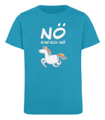 Zeigt no einhorn cooler spruch kinder organic t shirt 1 in Farbe French Navy