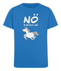 Zeigt no einhorn cooler spruch kinder organic t shirt 1 in Farbe French Navy
