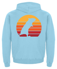 Zeigt gerbil vintage sun retro kinder hoodie in Farbe Baby Pink