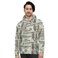 100 Dollar | All-Over Print Unisex Hoodie