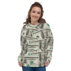 100 Dollar | All-Over Print Unisex Hoodie