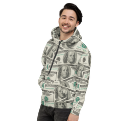 100 Dollar | All-Over Print Unisex Hoodie
