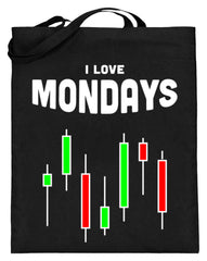 Aktien Forex | Lustiger Spruch für Daytrader | Jutebeutel in Deep Blue in Größe 38cm-42cm