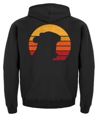 Zeigt chinchilla vintage retro eighties kinder hoodie in Farbe Jet Schwarz