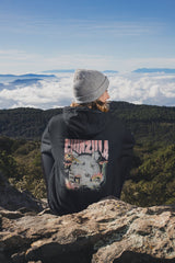 Zeigt funny chinzilla chinchilla owners zip hoodie in Farbe Black