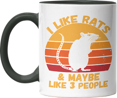 I like rats and maybe like 3 more people Witzige Black Tasse kaufen Geschenk