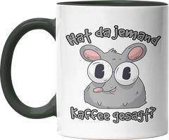 Hat da jemand Kaffee gesagt Ratte Witzige Black Tasse kaufen Geschenk